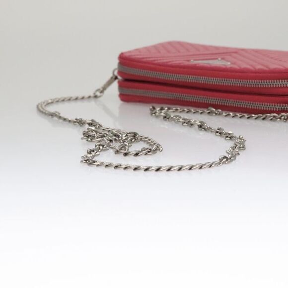 Prada Nappa Gauffré Pink Leather Shoulder Bag (Pre-Owned) - Picture 6 of 16